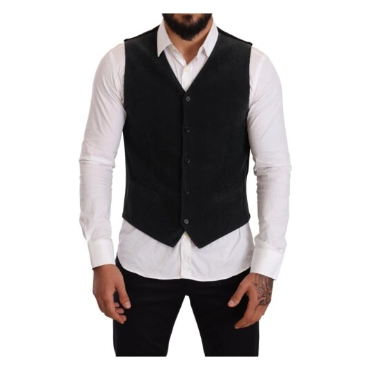 Dolce & Gabbana Dolce Gabbana Bomuld Vest Svart M Dolce & Gabbana Dolce Gabbana Bomuld Vest Svart M