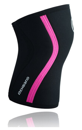 RX Knee Sleeve, 7mm, Black/Pink