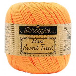Scheepjes Maxi Sweet Treat Garn Unicolor 411 Søt Appelsin
