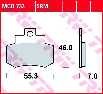 Bremseklosser TRW MCB733 Bremseklosser TRW MCB733