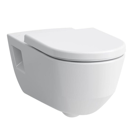 Laufen Liberty Pro HC Rimless Veggskål Uten Toalettsete Hvit
