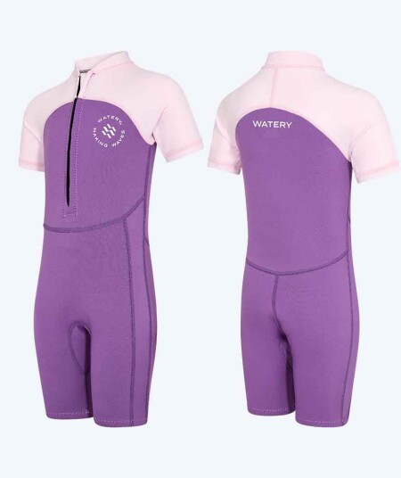 Watery UV vatdrakt til barn Calypso Shorty Lilla/rosa Korte vatdrakter Barn