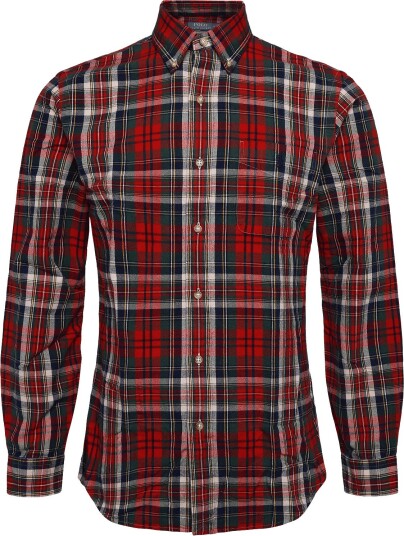 Polo Ralph Lauren Custom Fit Plaid Brushed Oxford Shirt Multi/patterned XS