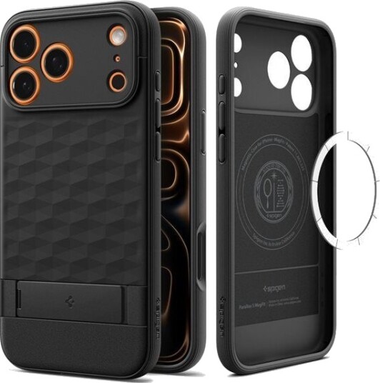 Spigen Parallax S Mobildeksel til iPhone 17 Pro Max med MagSafe - Matt Svart