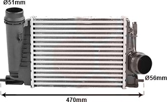 Intercooler VAN WEZEL 43014710