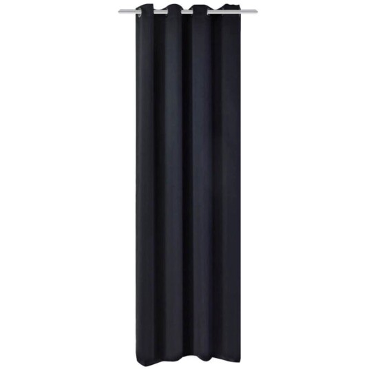 Vidaxl Lystett Gardin Med Metallmaljer 270x245 Cm Svart
