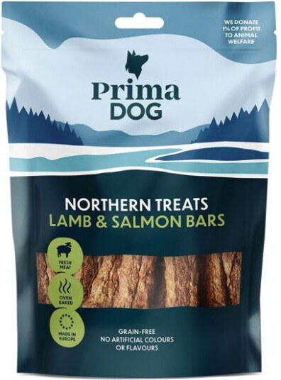 Primadog Northern Bars Tyggepinne Lam & Laks 150 G Primadog Northern Bars Tyggepinne Lam & Laks 150 G