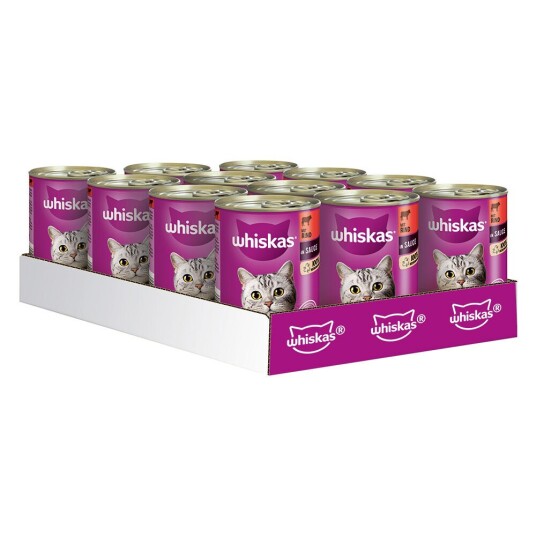 Whiskas 1 + Boks 12 X 400 G 1+ Storfekjøtt Og Lever I Saus Whiskas 1 + Boks 12 X 400 G 1+ Storfekjøtt Og Lever I Saus