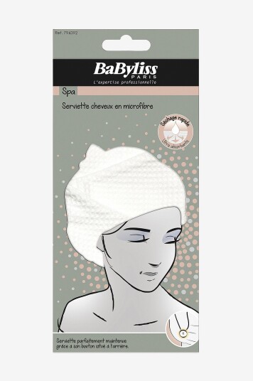 BaByliss Håndkle til hår mikrofiber BaByliss Håndkle til hår mikrofiber