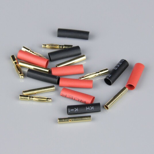 Radient 010086 2mm Gold Connector Pairs Including Heat Shrink 5 Radient 010086 2mm Gold Connector Pairs Including Heat Shrink 5