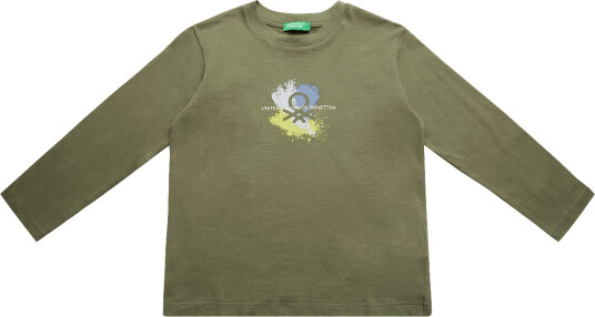 United Colors of Benetton T Shirt L/S   Khaki green   104
