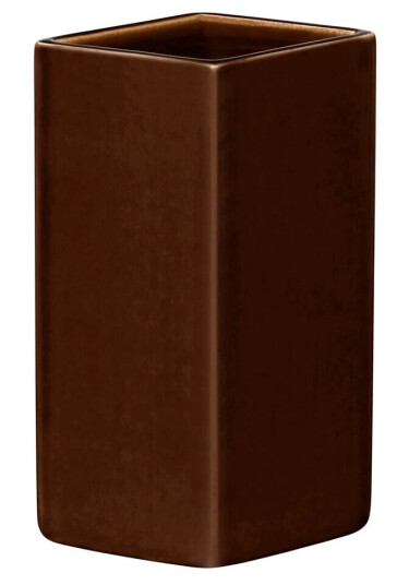 iittala Ruutu keramikkvase 180 mm Brun iittala Ruutu keramikkvase 180 mm Brun