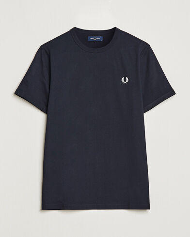 Fred Perry Ringer Crew Neck Tee Navy