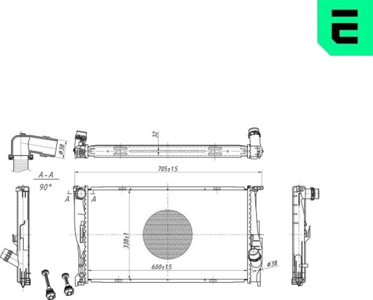 ERA 673097 Radiator motorkjøling