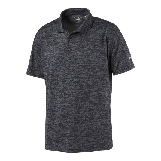 Puma Icon Heather Polo, poloskjorte herre L Puma Black