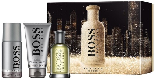Boss Hugo Bottled Eau De Toilette 100ml + Deo 150ml Shower Gel Boss Hugo Bottled Eau De Toilette 100ml + Deo 150ml Shower Gel