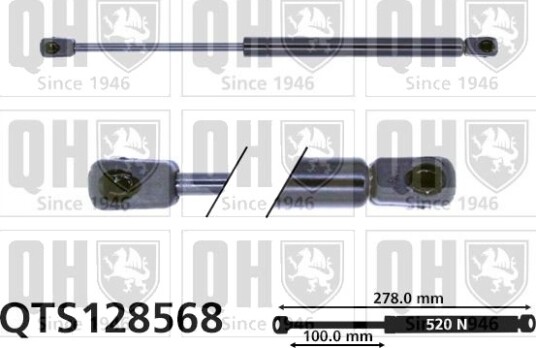 QUINTON HAZELL QTS128568 Baklukedemper