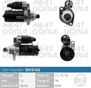 Starter MEAT & DORIA 5015163