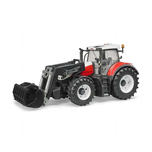 Bruder Steyr 6300 Terrus Cvt Med Frontlaster Bror 3181