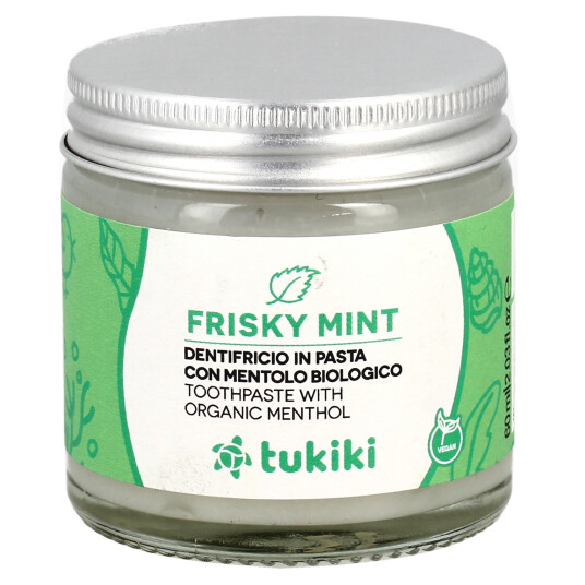 Naturlig tannkrem Tukiki Frisky Mint Organic Menthol Naturlig tannkrem Tukiki Frisky Mint Organic Menthol