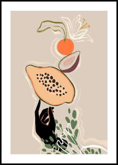 Balancing Fruits Plakat Plakat / 70x100cm Balancing Fruits Plakat Plakat / 70x100cm