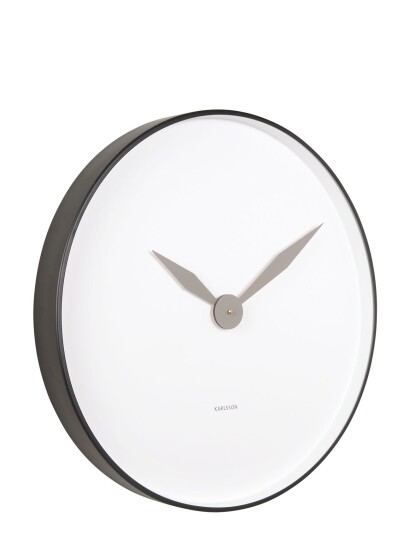 KARLSSON Wall Clock Albatross Iron Black - Black - Ø50X5.5CM