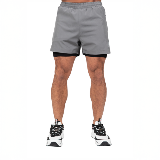 Gorilla Wear Cortez 2 In 1 Shorts Harmaa Grå XX large