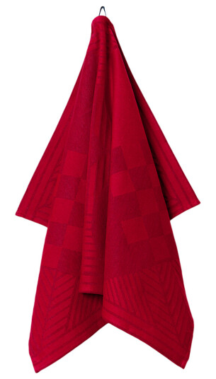 Georg Jensen Damask Christmas kjøkkenhåndkle 50x80 cm dyp rød