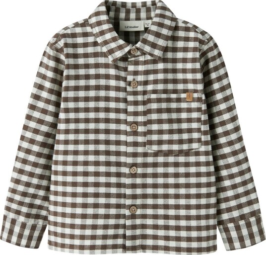 Lil"Atelier Nmmnoki Ls Loose Shirt Lil   Brown   122 128