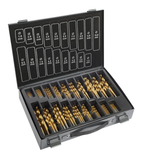Ironside Spiralborsett Universal HSS 170 deler TIN 1-10 mm Ironside Spiralborsett Universal HSS 170 deler TIN 1-10 mm