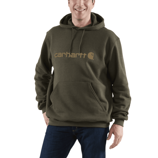 Carhartt Marquette Logo Sweatshirt Men Burnished Logs Heather S S Carhartt Marquette Logo Sweatshirt Men Burnished Logs Heather S S