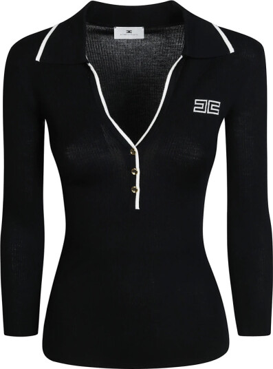 Elisabetta Franchi Dame Strikkevarer Svart S, Elisabetta Franchi Dame Strikkevarer Svart S,