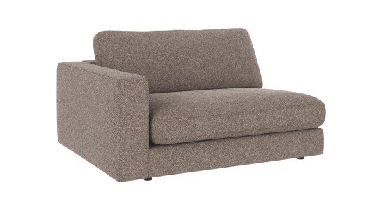 Rowico Home Duncan 1,5 seters ende V Mørk beige Bobby 4 129 x 103 x 78 cm Beige