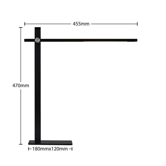 Lucande Wasko LED Bordlampe Dim. Black Lucande Wasko LED Bordlampe Dim. Black