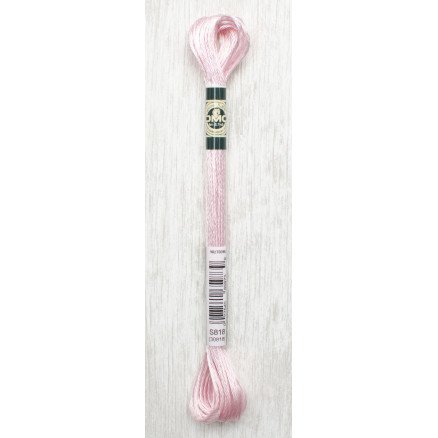 DMC Mouliné Satin Floss Broderigarn 818 Lys Rosa