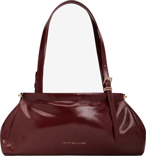 Tommy Hilfiger Th Modern Shoulder Bag Patent - OXBLOOD - One Size