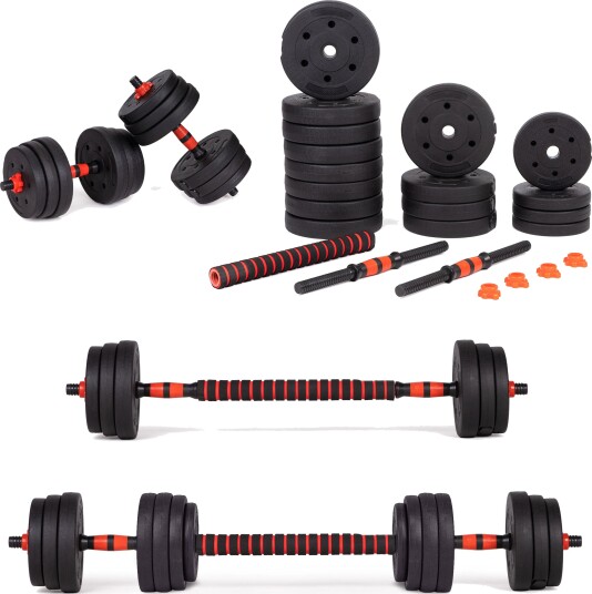 Justerbare manualer 2 x 20 kg vektstang 40 kg