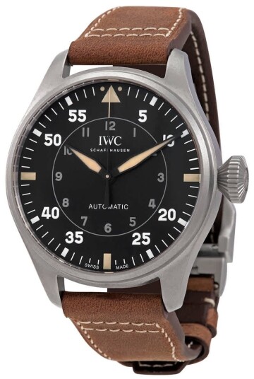 IWC Herreklokke IW329701 Big Pilot Sort/Lær Ø43 mm IWC Herreklokke IW329701 Big Pilot Sort/Lær Ø43 mm