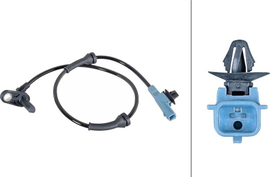 Sensor, ABS HELLA 6PU 358 252-151