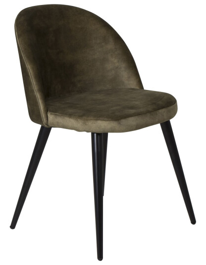 Venture Design Velvet spise stol Grønn Fløyel/svart Grønn