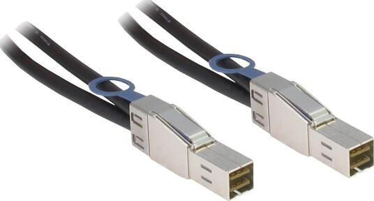 Inter-Tech SAS-Kabel 2 × SFF-8644 1 m Svart
