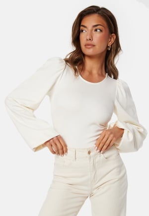 BUBBLEROOM Idalina Puff Sleeve Top White L