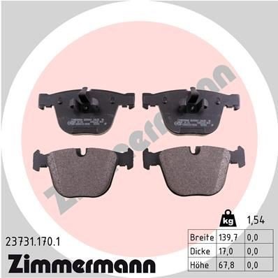 Bremseklosser ZIMMERMANN 23731.170.1 Bremseklosser ZIMMERMANN 23731.170.1