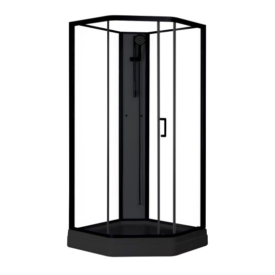 Dusjkabinett Sunwind Elsa Black 90x90x205 cm Dusjkabinett Sunwind Elsa Black 90x90x205 cm