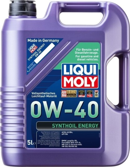 Motorolje LIQUI MOLY SYNTHOIL ENERGY 0W40 5L