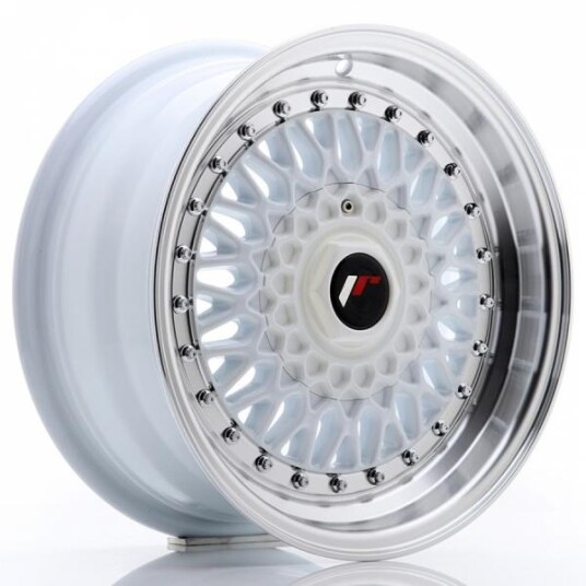 Japan Racing Jr9 White Machined Lip 7x15 4x100 ET20 B74.1