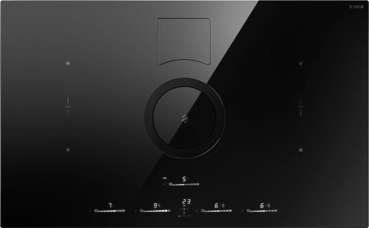 Eico NikolaTesla Switch Glow 83 cm Integrert Ventilator Induksjonsplatetopp Sort Eico NikolaTesla Switch Glow 83 cm Integrert Ventilator Induksjonsplatetopp Sort