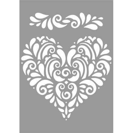 Odishine Sjablonger sjablong Hjerte 15 x 21 cm Odishine Sjablonger sjablong Hjerte 15 x 21 cm