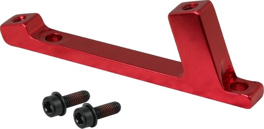 FORCE front adapter POST/POST 180mm rød