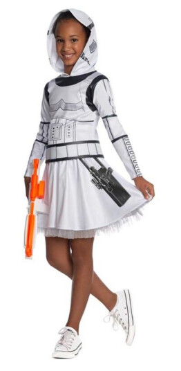 Star Wars Stormtrooper Kjole Udklædningstøj(Str. S)